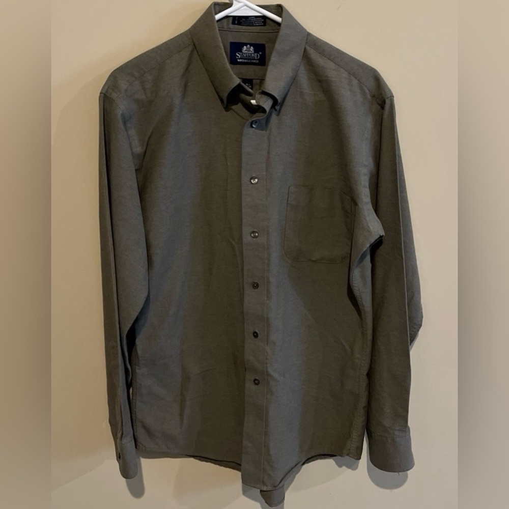 Stafford wrinkle free Oxford button down shirt
